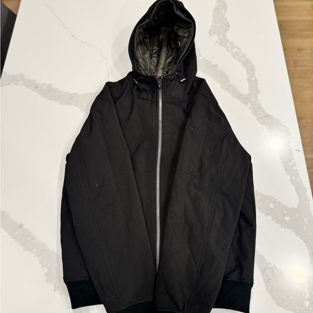 Tommy Hilfiger Black Hooded Bomber Jacket - Picture 10 of 12